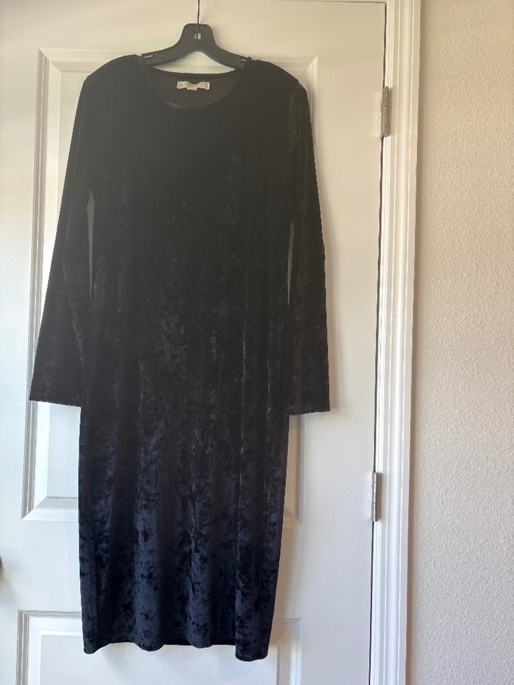 Michael Michael Kors Black Velvet Cocktail Dress.